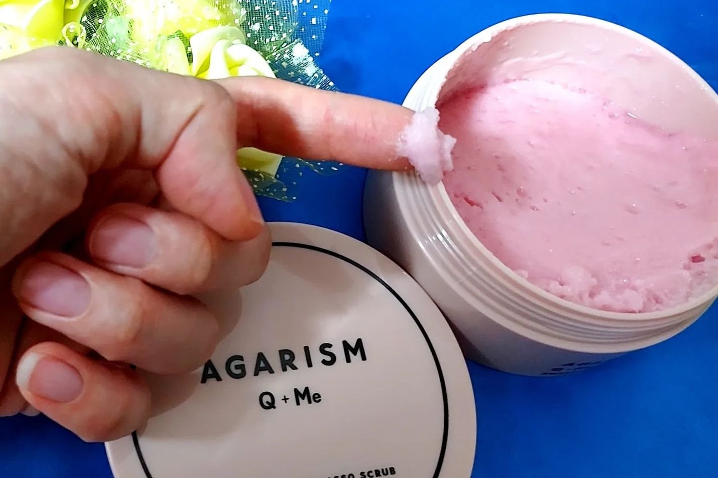 Q+Me スウィート ボム タラソ スクラブ/AGARISM/バスト・ヒップケアを使ったクチコミ(5枚目)