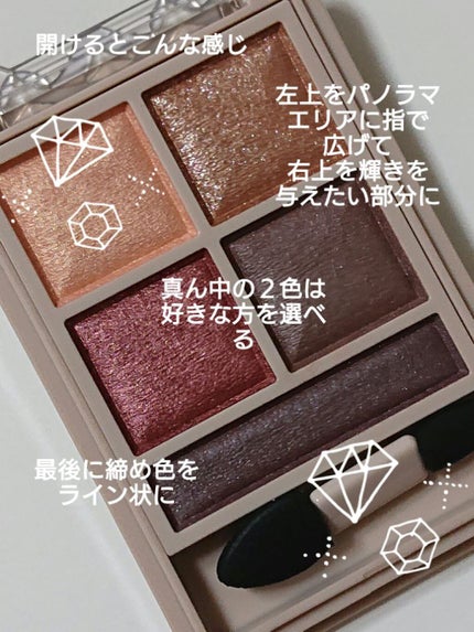 パノラマデザイン アイパレット/Visée/アイシャドウパレットを使ったクチコミ(3枚目)