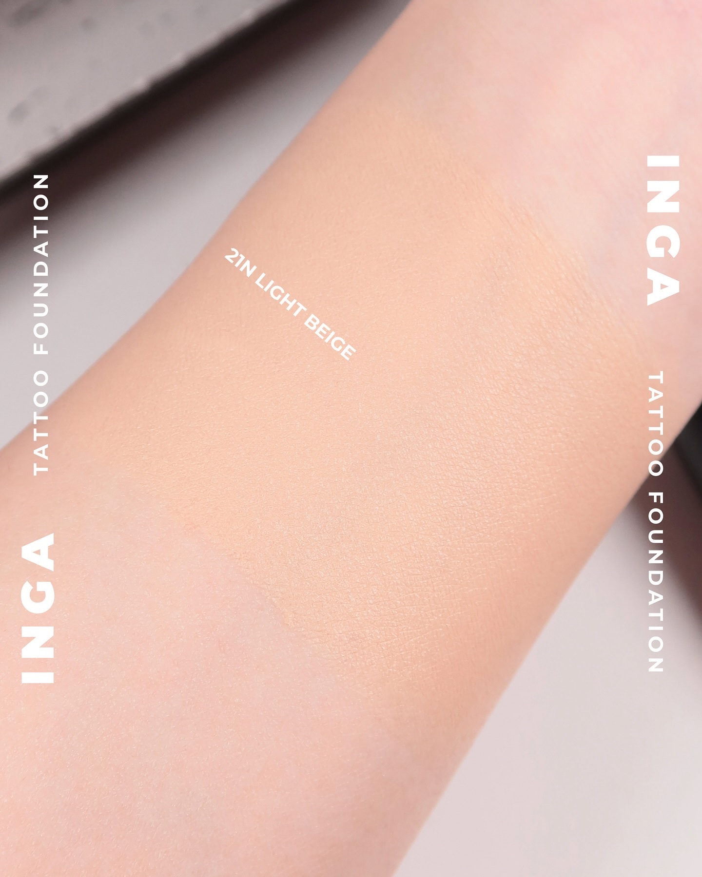 タトゥーファンデーション/INGA/リキッドファンデーションを使ったクチコミ（3枚目）