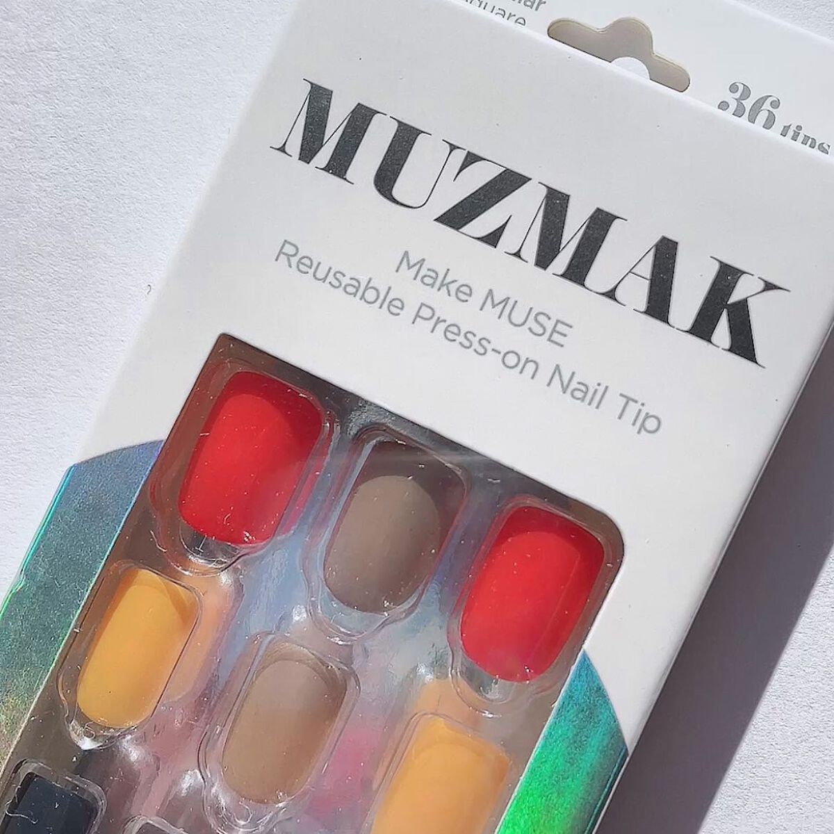 TPUネイルチップ(shape:Regular Square)/Muzmak/ネイルチップ・パーツを使ったクチコミ(2枚目)