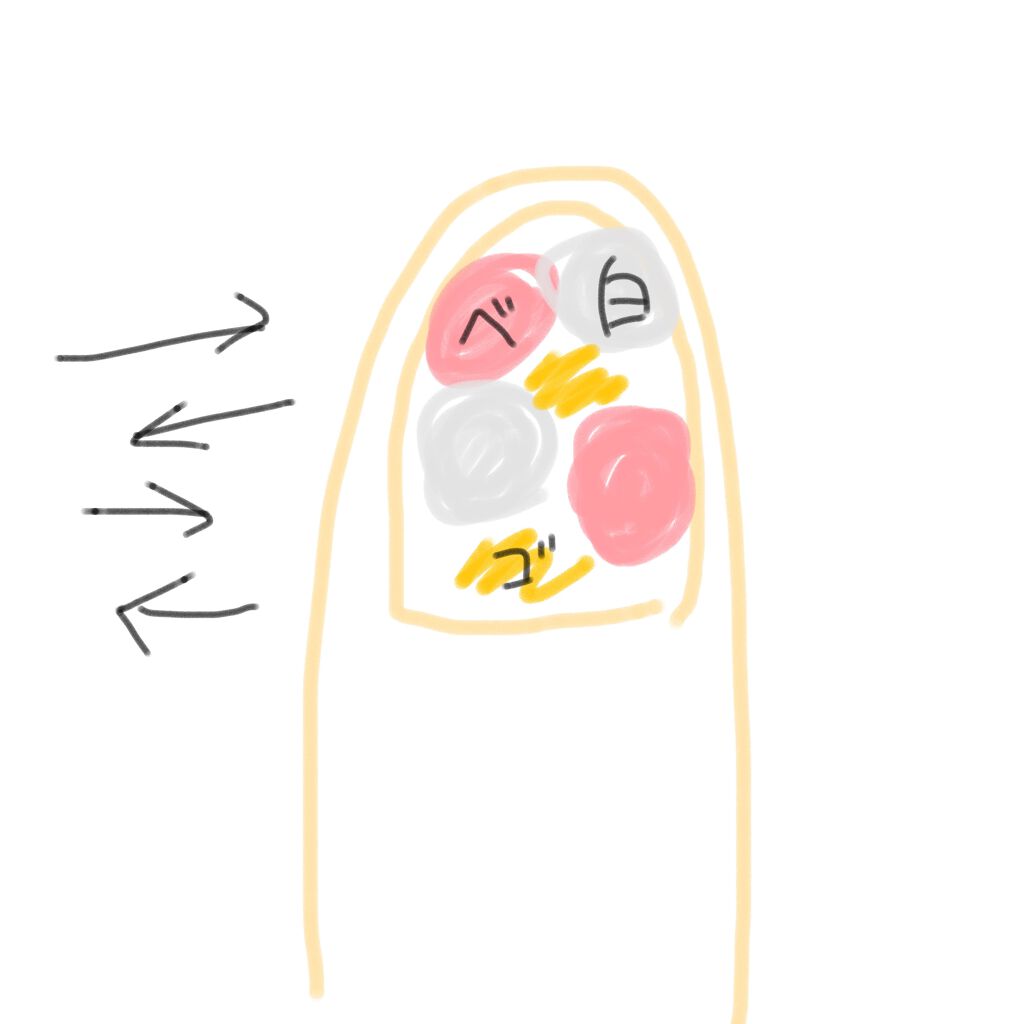 ジェルネイル(ライト対応)/セリア/ジェルネイルを使ったクチコミ(3枚目)