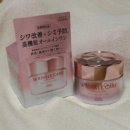 リンクルケア ホワイト モイストジェルクリーム/グレイスワン/オールインワン化粧品を使ったクチコミ(1枚目)