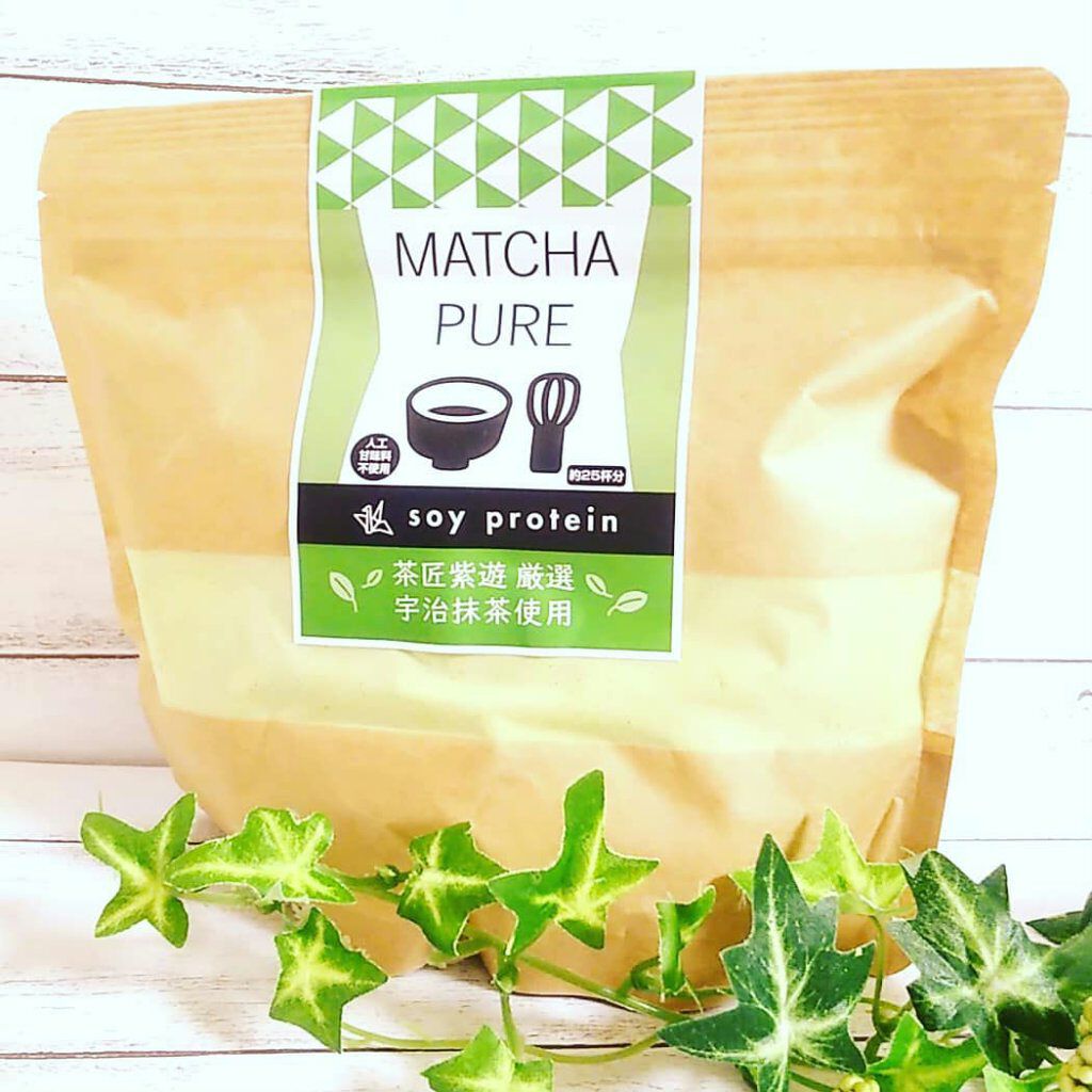 MATCHA PURE（プロテインパウダー）/ピュアパートナー/ソイプロテインを使ったクチコミ（1枚目）