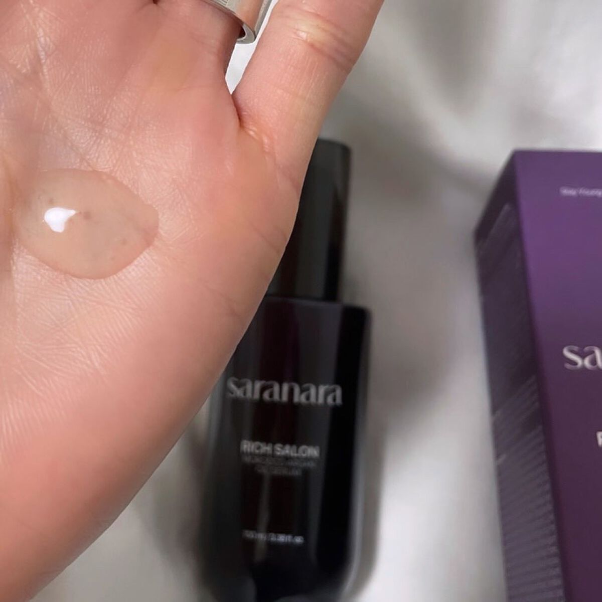 リッチサロン モロッコアルガンオイルセラム/SARANARA/ヘアオイルを使ったクチコミ(3枚目)