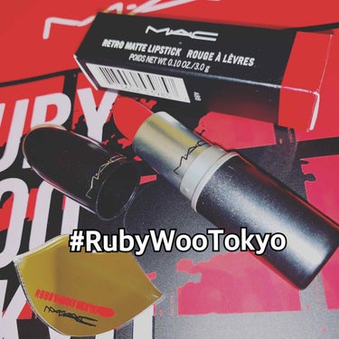 Macの日本限定リップスティック💄#RubyWooTokyoを購入しました！

パキッとした青みレッドで日本人の肌の色に合うレッドになっているそう❤️



MacのBAさんのようにバッチリまつげとアイ