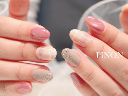 shino on LIPS 「お持ち込みアレンジ☺︎チェックもマグネットで角度によって違って..」(2枚目)