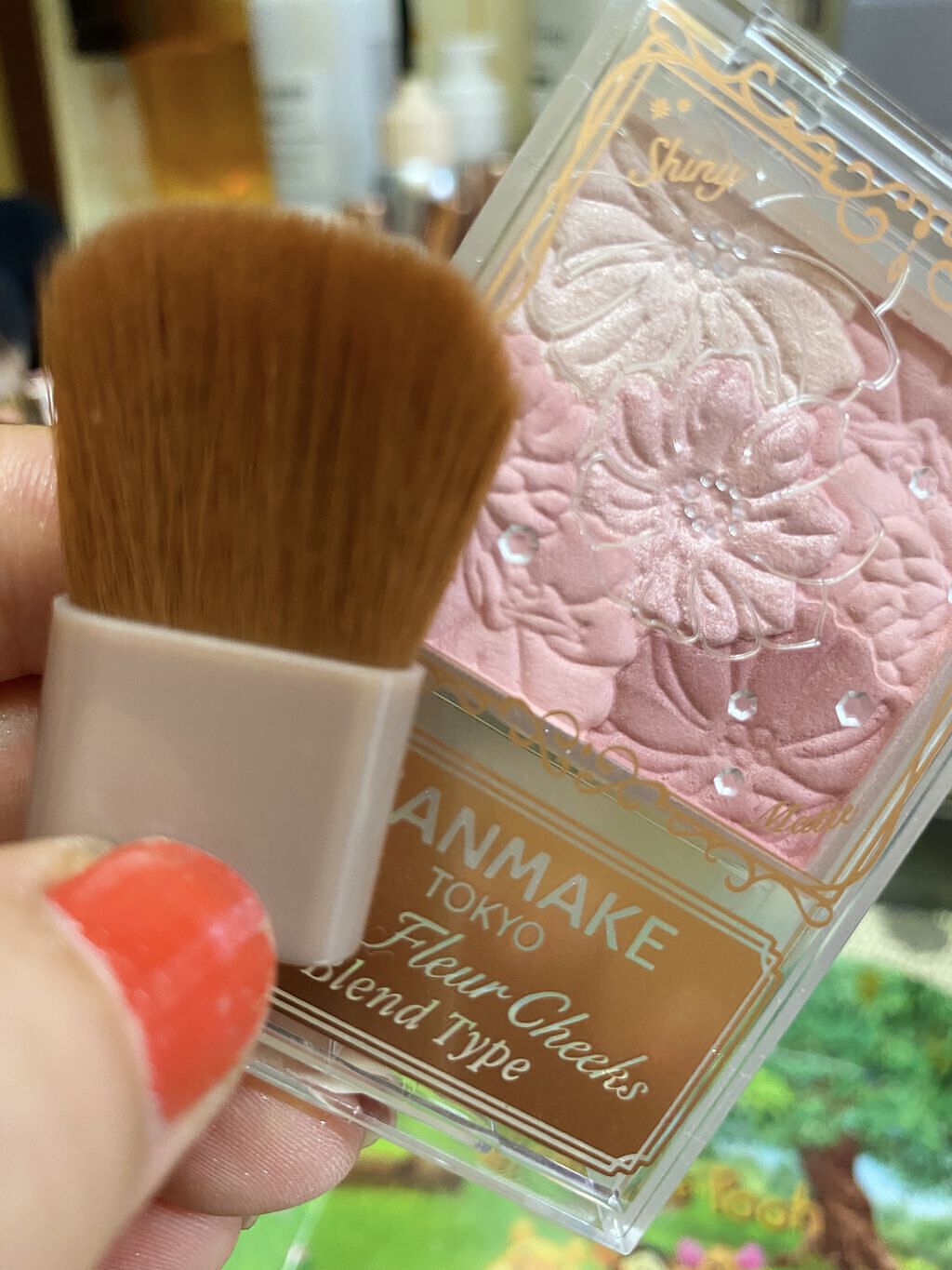 グロウフルールチークス（ブレンドタイプ）/キャンメイク/パウダーチークを使ったクチコミ（2枚目）