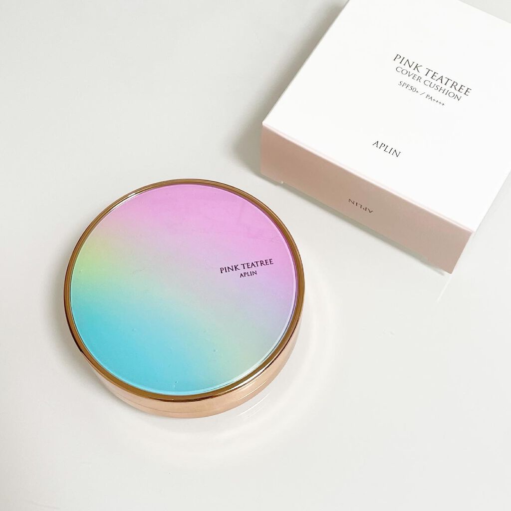 ピンクティーツリーカバークッション/APLIN/クッションファンデーションを使ったクチコミ（1枚目）