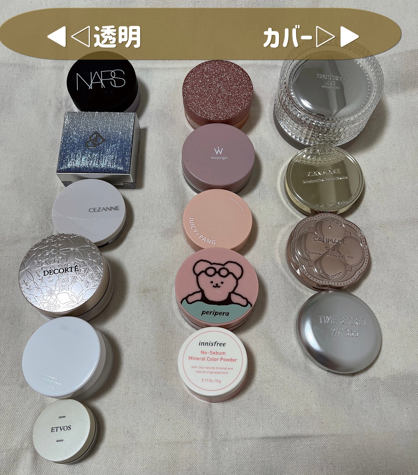 ナイトミネラルファンデーション/エトヴォス/ルースパウダーを使ったクチコミ(5枚目)