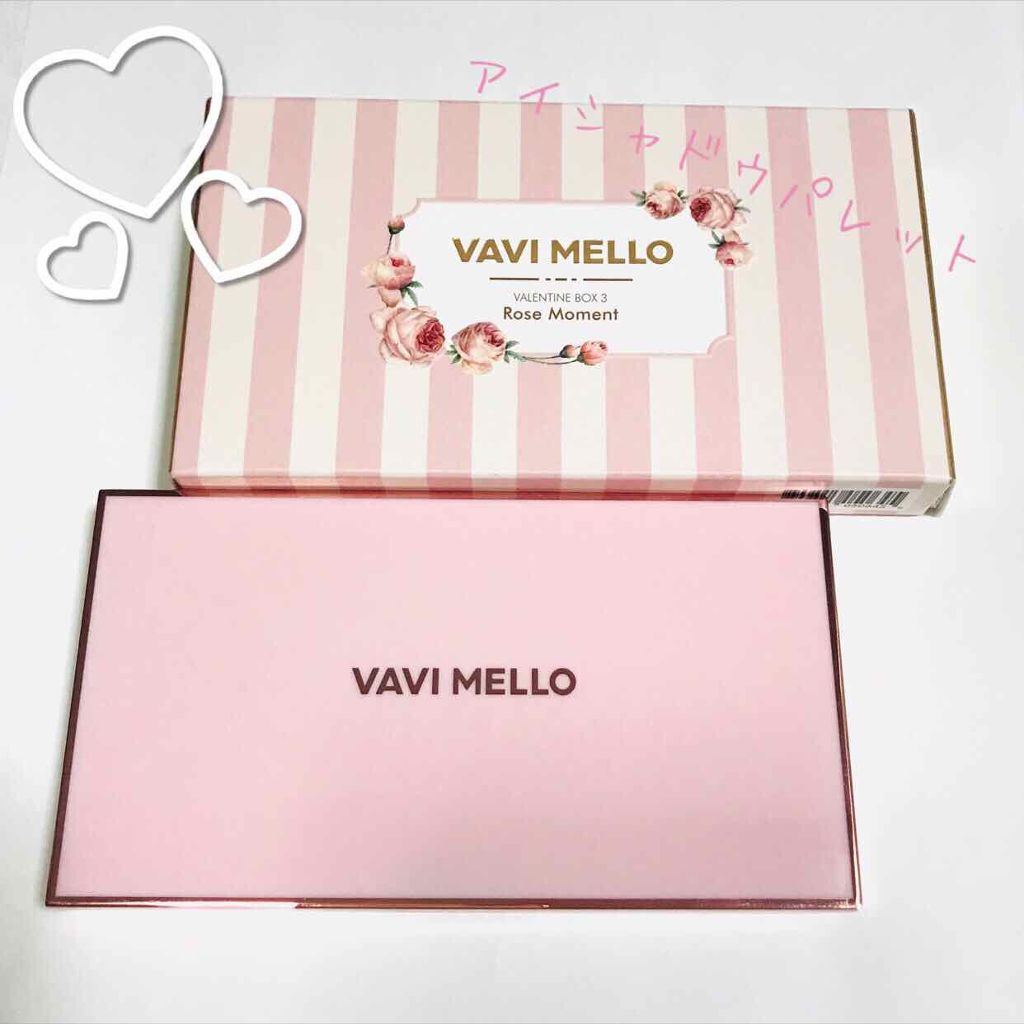 バレンタインボックス3ローズモーメント/VAVI MELLO/アイシャドウパレットを使ったクチコミ（1枚目）