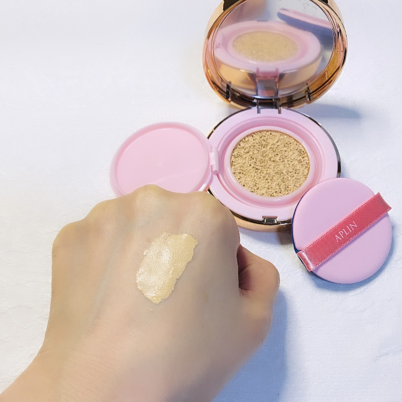 ピンクティーツリーカバープライマークッション/APLIN/クッションファンデーションを使ったクチコミ（3枚目）