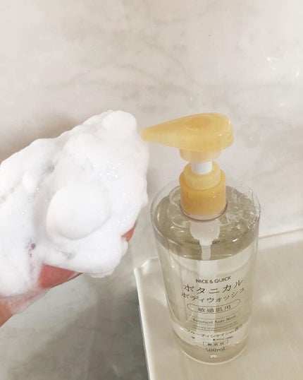 ボタニカルボディウォッシュ コットンシャボンの香り/NICE & QUICK/ボディソープを使ったクチコミ(5枚目)