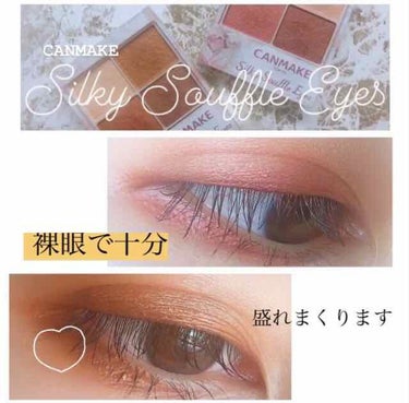 CANMAKE Silky Souffle Eyes♡

手持ちの02番と03番を使って紹介します！

これ確か去年辺りに限定品として販売して、あまりの人気さに定番化したんですよね？

あまりにも皆褒め