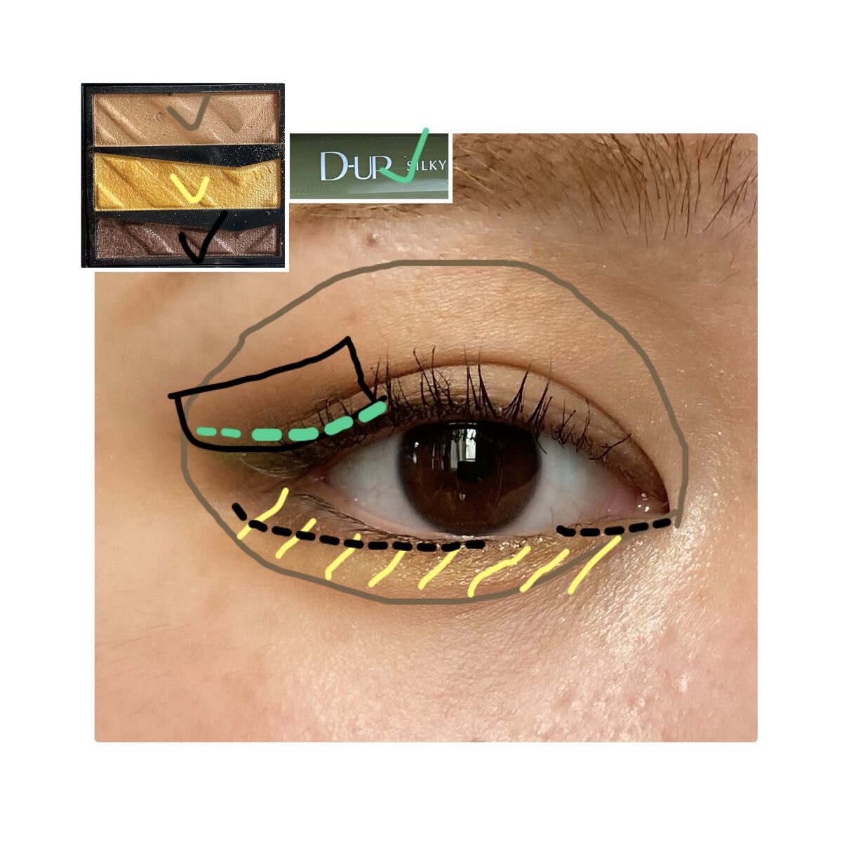 パーツリサイズシャドウ/KATE/アイシャドウパレットを使ったクチコミ（3枚目）