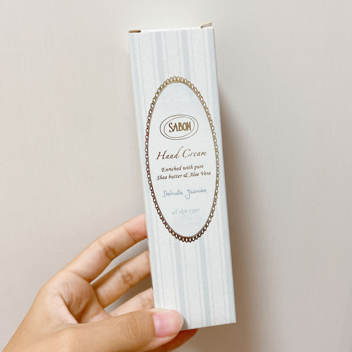 ハンドクリーム デリケート・ジャスミン/SABON/ハンドクリームを使ったクチコミ（1枚目）