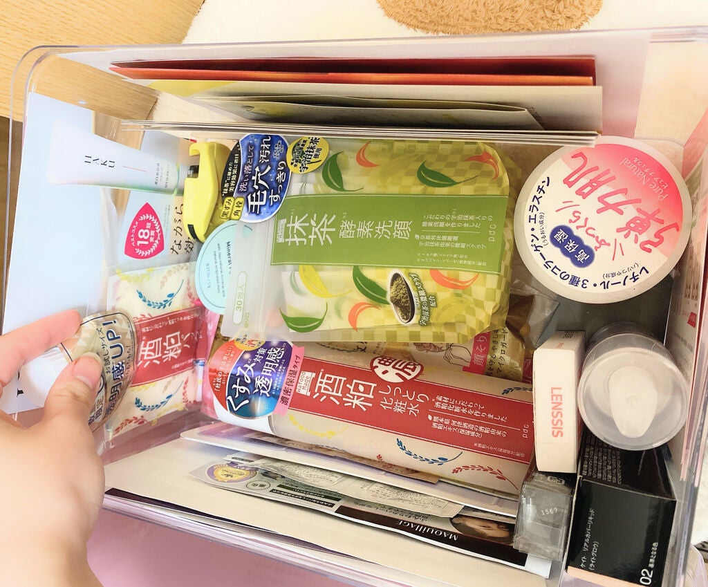 3段式クリアーケース/DAISO/その他化粧小物を使ったクチコミ(10枚目)