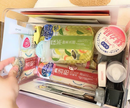 3段式クリアーケース/DAISO/その他化粧小物を使ったクチコミ(10枚目)