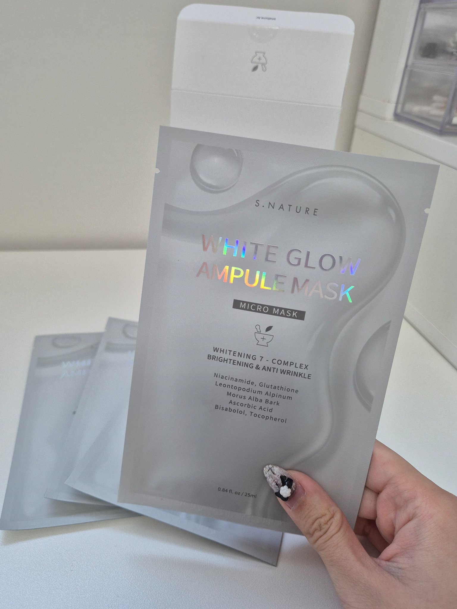 ホワイトグロウアンプルマスク/S.NATURE/シートマスク・パックを使ったクチコミ（2枚目）