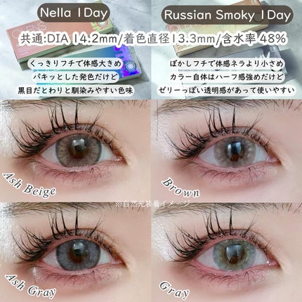 ロシアンスモーキー/OLENS/カラーコンタクトレンズを使ったクチコミ(2枚目)