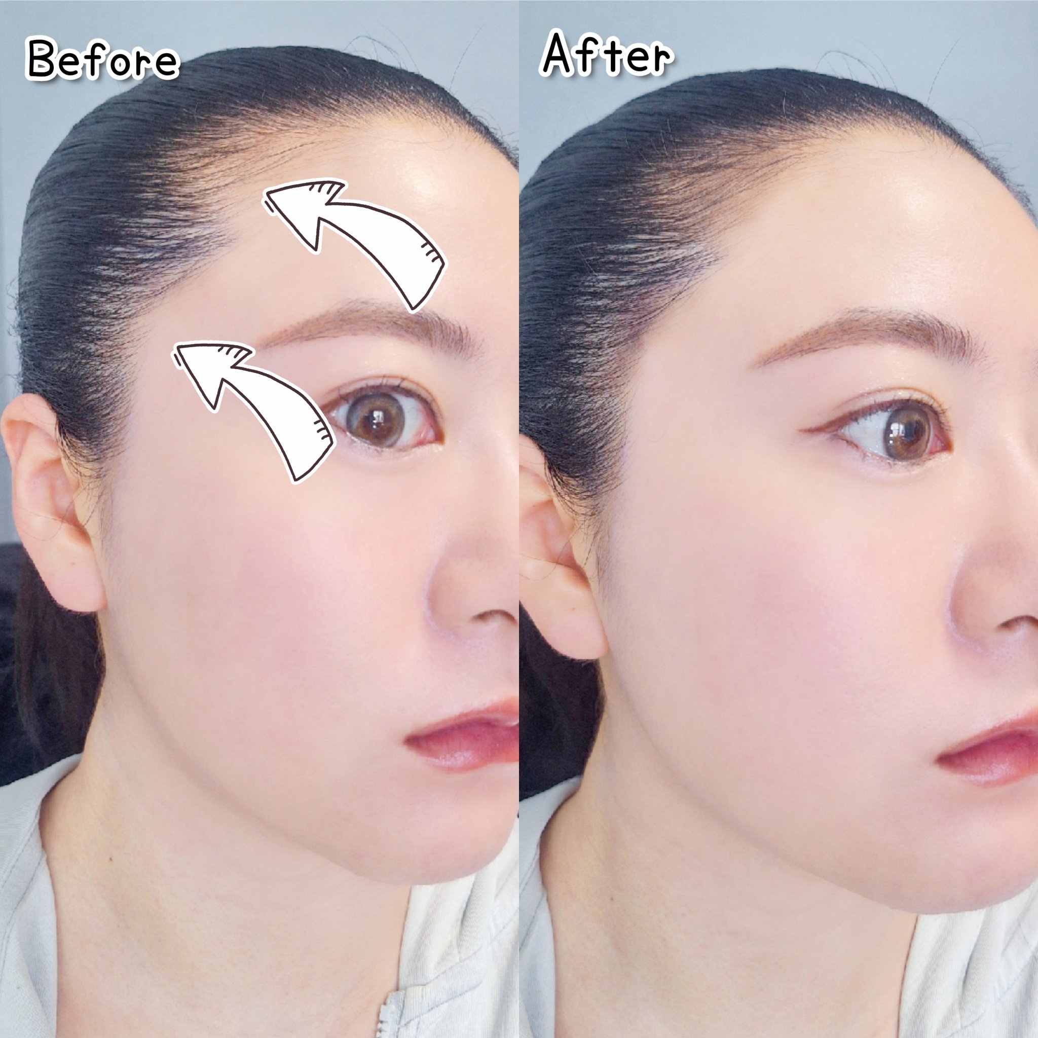 ブレンドアイブローコンパクト チャコールグレー/オルビス/パウダーアイブロウを使ったクチコミ（2枚目）