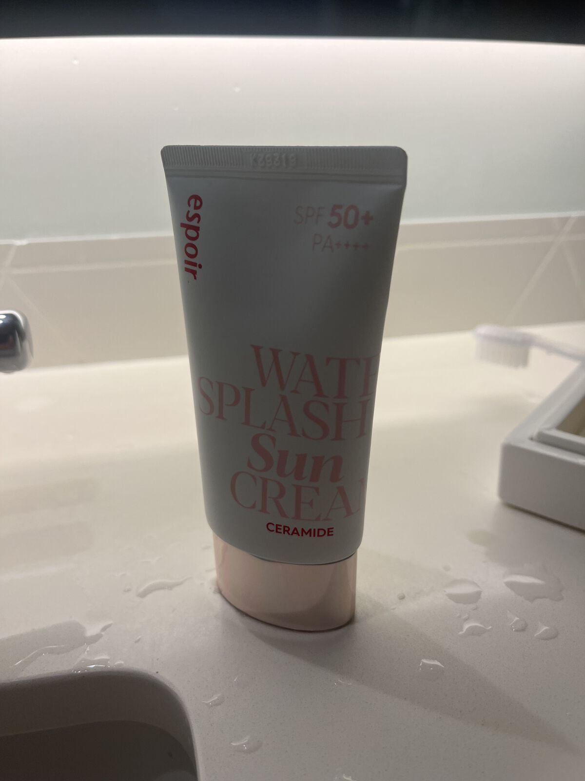 ウォータースプラッシュサンクリーム/espoir/日焼け止め・UVケアを使ったクチコミ（1枚目）