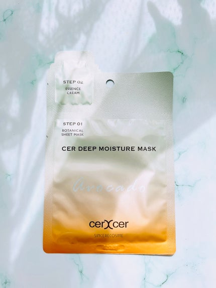 ディープモイスチャー マスク (ケアクリーム付き)/cerXcer/シートマスク・パックを使ったクチコミ(2枚目)