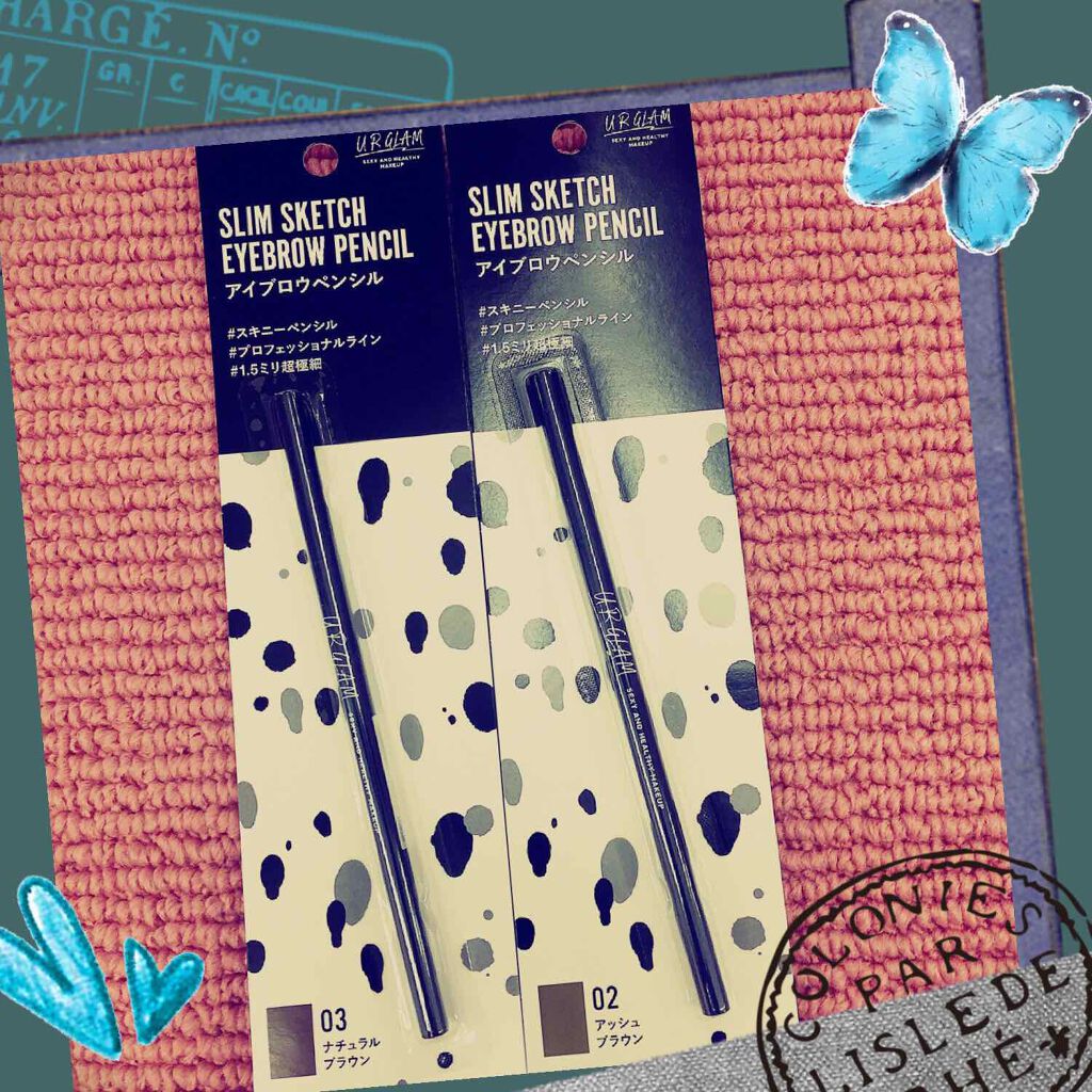 スリムスケッチアイブロウペンシル/U R GLAM/アイブロウペンシルを使ったクチコミ（1枚目）