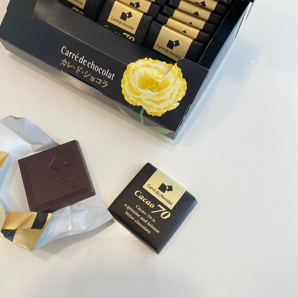 カレ・ド・ショコラ/カカオ70/森永製菓/食品を使ったクチコミ(2枚目)