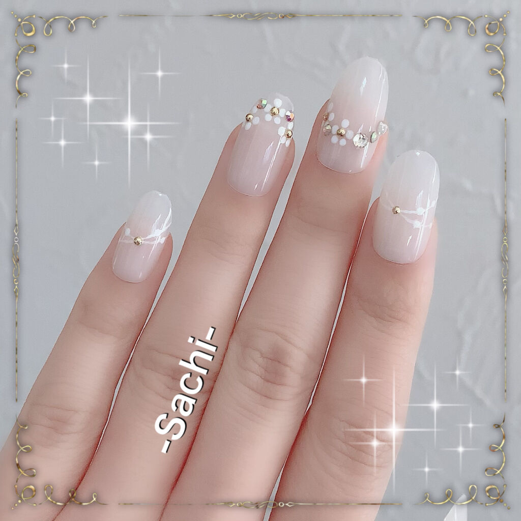 カラフルネイルズ N01 ホワイト/キャンメイク/マニキュアを使ったクチコミ（3枚目）