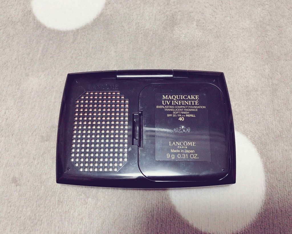 マキケーキ UV アンフィニテ/LANCOME/パウダーファンデーションを使ったクチコミ（2枚目）