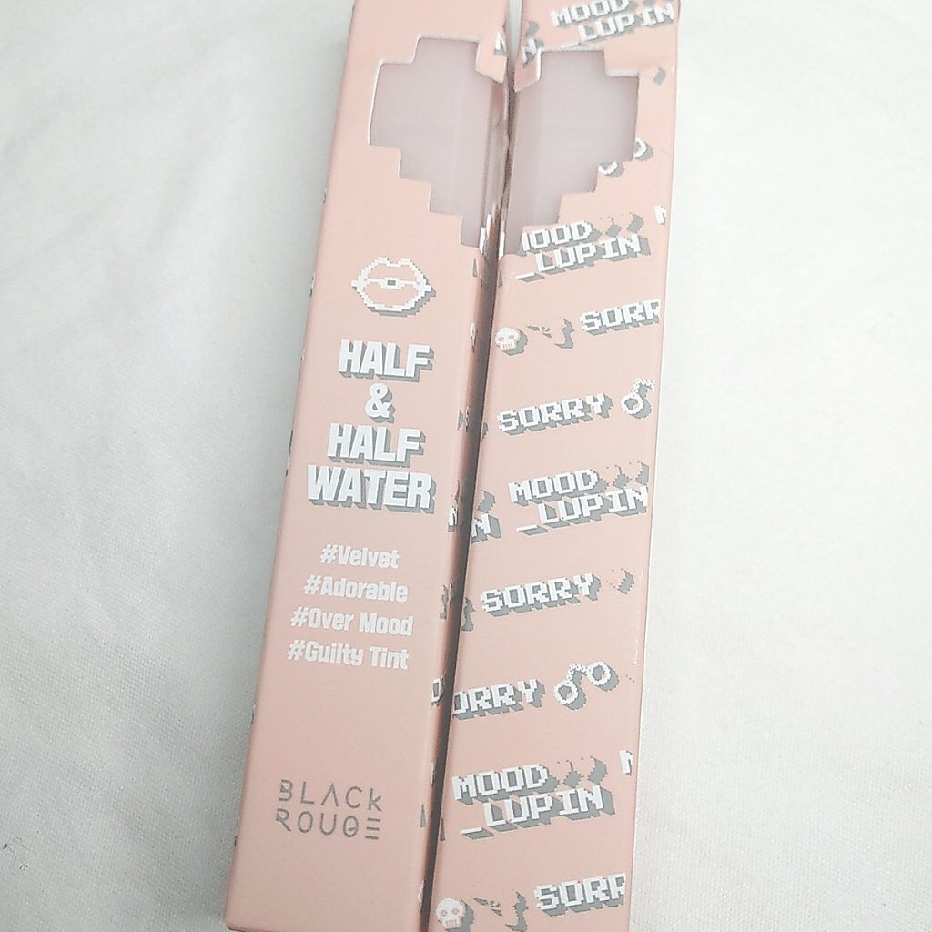 ハーフアンドハーフウォーターベルベットティント/BLACK ROUGE/リップティントを使ったクチコミ(3枚目)