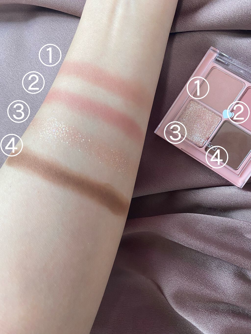 ベターザンアイズ/rom&nd/アイシャドウパレットを使ったクチコミ(2枚目)