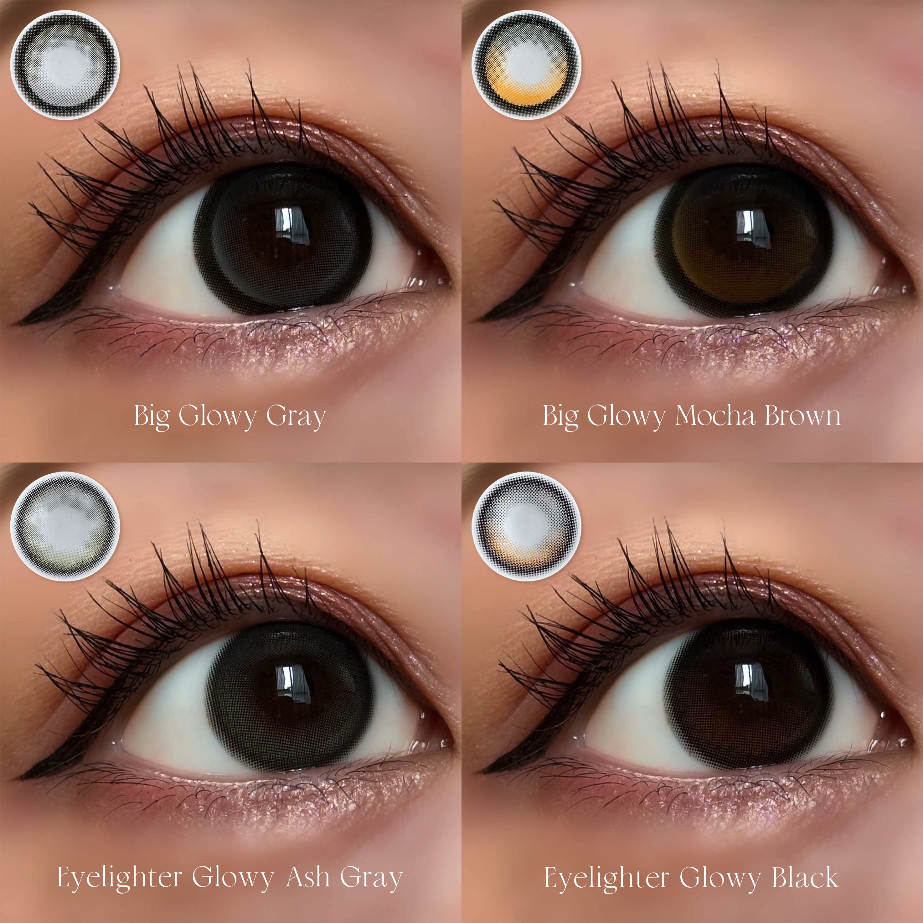 Eyelighter Glowy 1Month/OLENS/カラーコンタクトレンズを使ったクチコミ（2枚目）