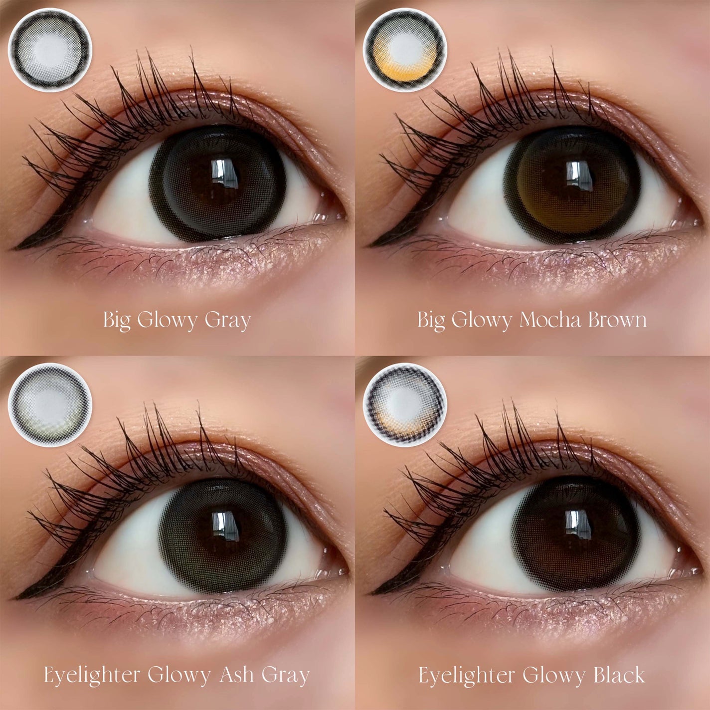 Eyelighter Glowy 1Month/OLENS/カラーコンタクトレンズを使ったクチコミ(2枚目)