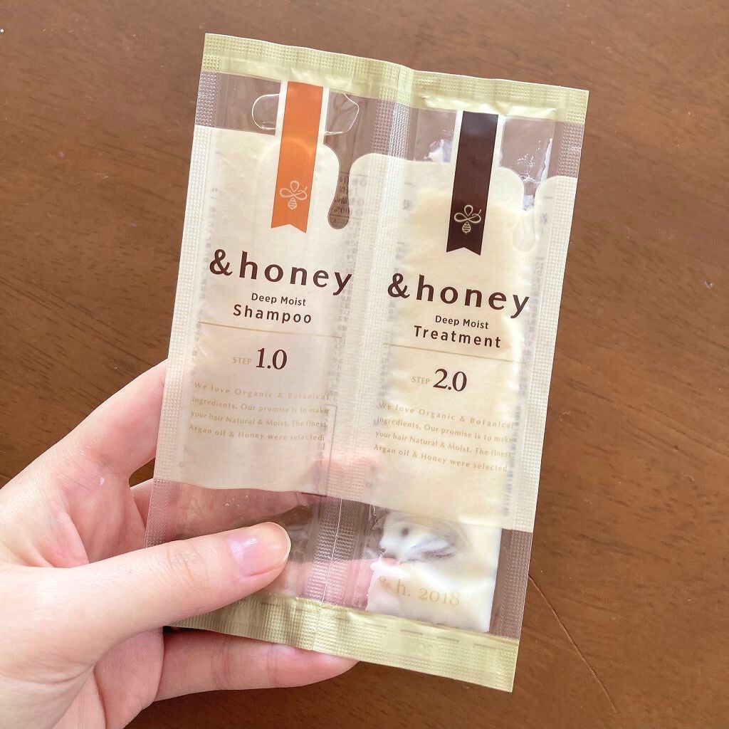 ディープモイスト シャンプー1.0/ヘアトリートメント2.0/&honey/市販シャンプーを使ったクチコミ(1枚目)