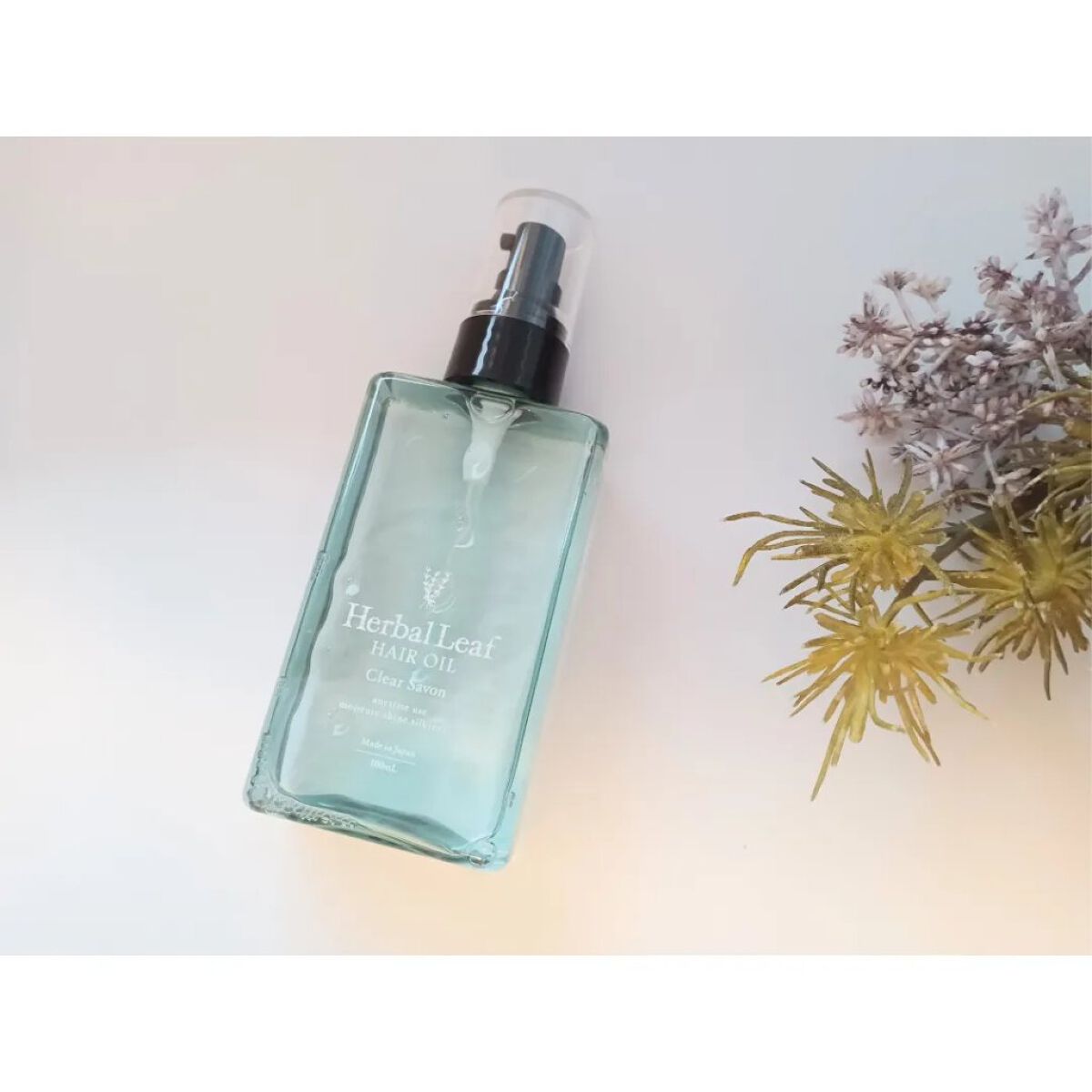 オーガニックヘアオイル クリアサボンの香り/ハーバルリーフ/アウトバストリートメントを使ったクチコミ（1枚目）