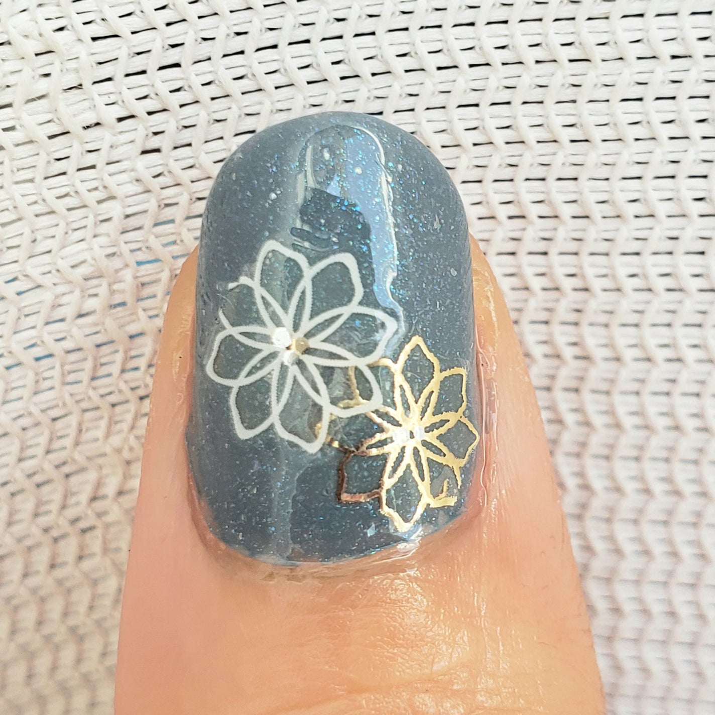 土木系おねいさん on LIPS 「今日のネイル💅期せずしてキャンメイク縛り(笑)くすみブルーをメ..」(6枚目)