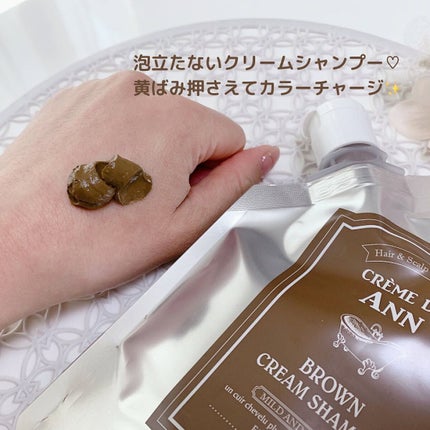 クレムドアン ブラウンクリームシャンプー/creme de Ann/市販シャンプーを使ったクチコミ(3枚目)