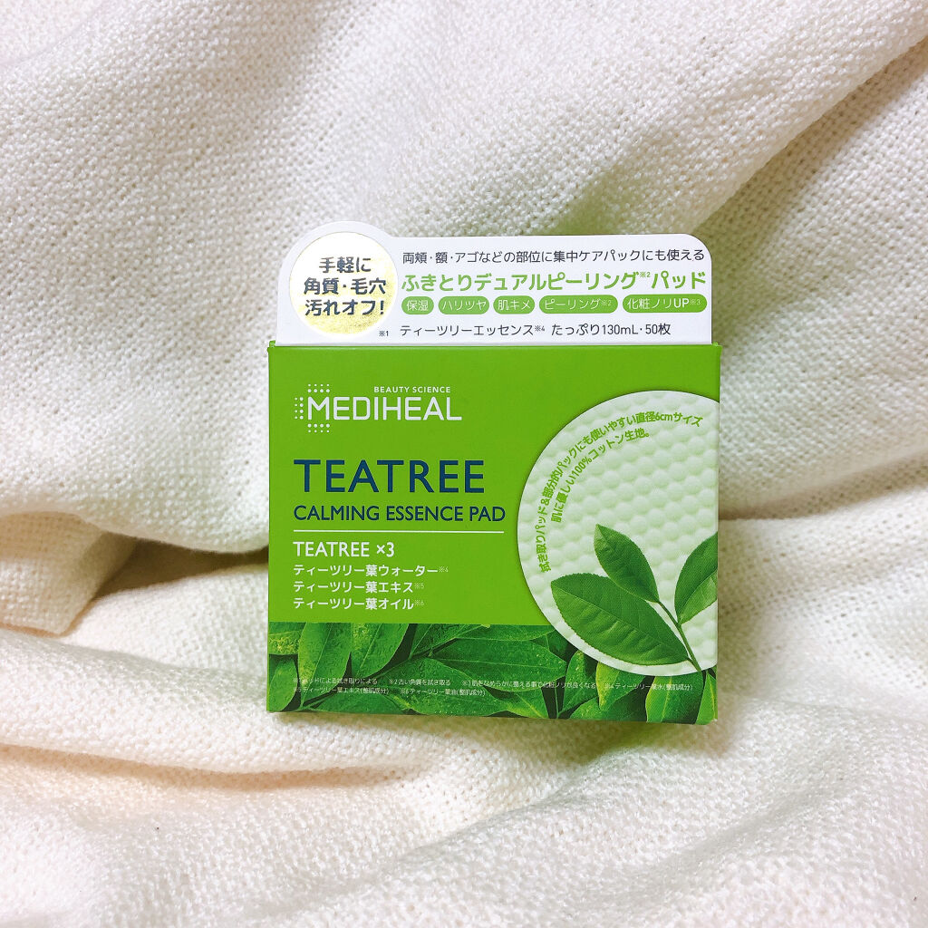 ティーツリーカーミングエッセンスパッド/MEDIHEAL/トナーパッドを使ったクチコミ（1枚目）