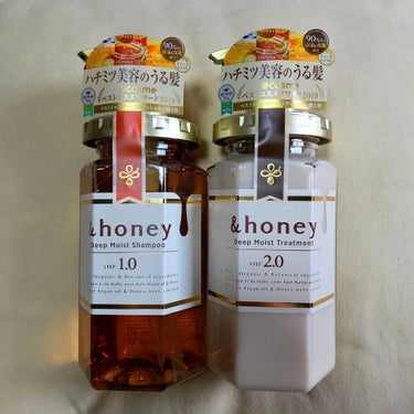 ディープモイスト シャンプー1.0／ヘアトリートメント2.0/&honey/シャンプー・コンディショナーを使ったクチコミ（1枚目）