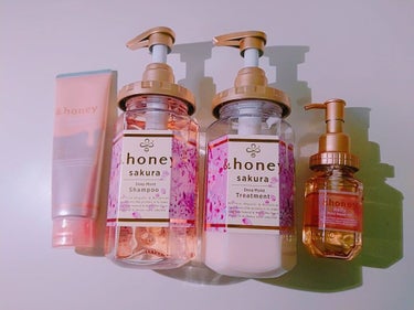 ディープモイスト 限定チェリーブロッサム シャンプー＆ヘアトリートメントペアセット/&honey/シャンプー・コンディショナーを使ったクチコミ（1枚目）