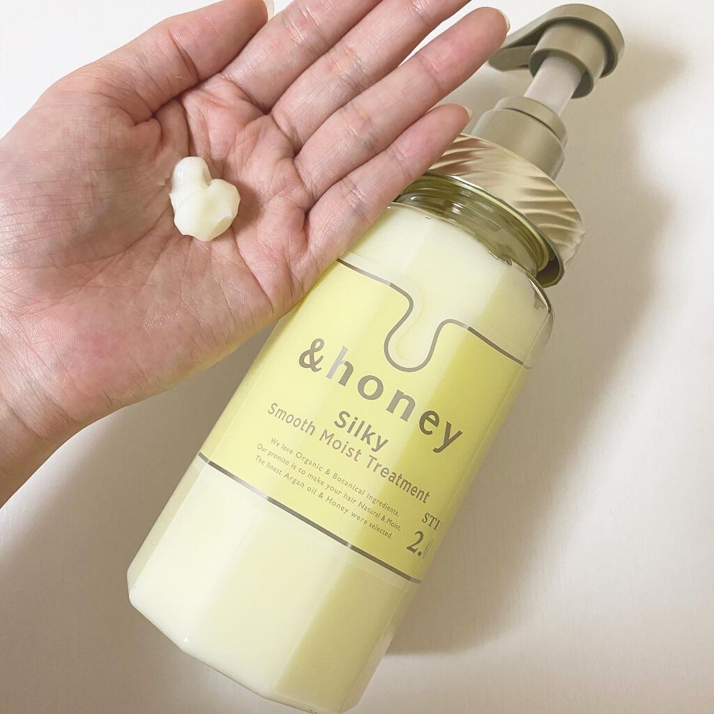 シルキー　スムースモイスチャー　シャンプー　1.0/ヘアトリートメント　2.0/&honey/市販シャンプーを使ったクチコミ（3枚目）
