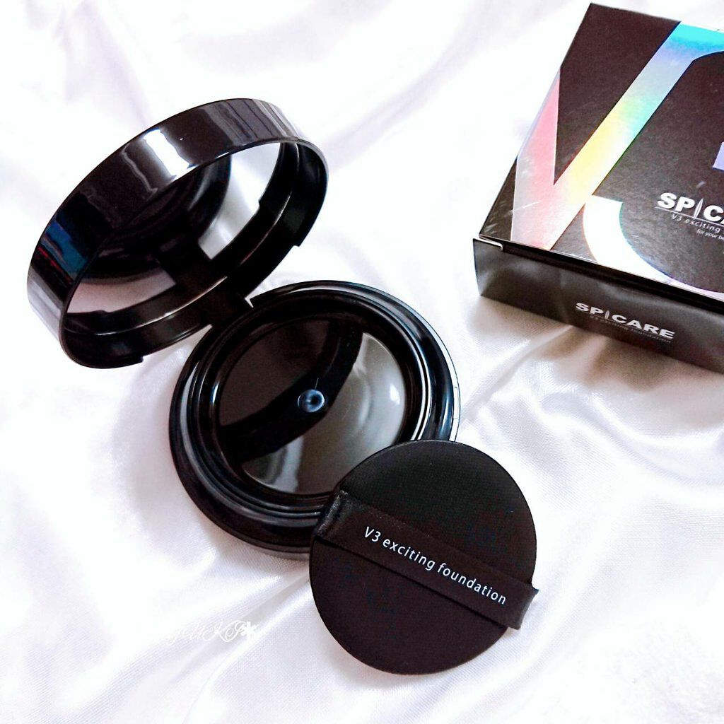 V3 エキサイティングファンデーション/SPICARE/クッションファンデーションを使ったクチコミ(4枚目)
