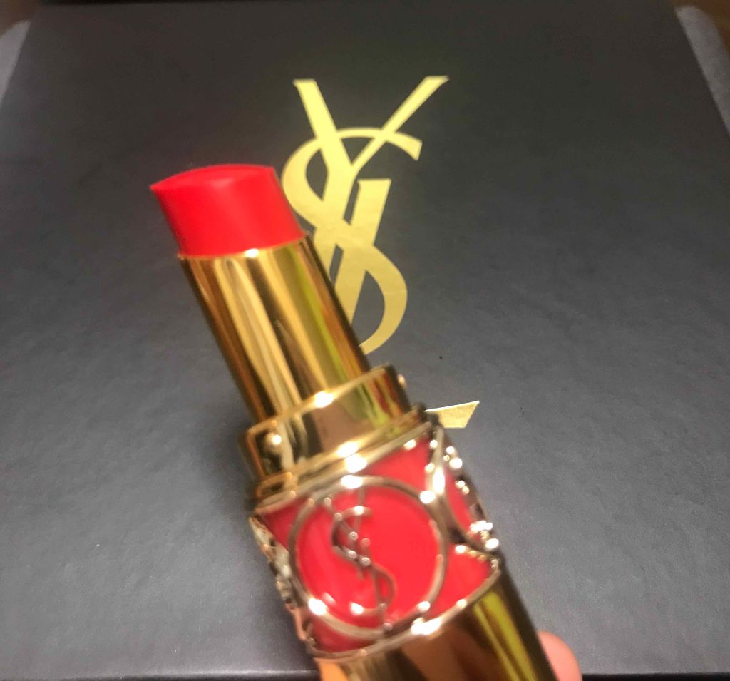 ルージュ ヴォリュプテ シャイン/YVES SAINT LAURENT BEAUTE/口紅を使ったクチコミ(1枚目)