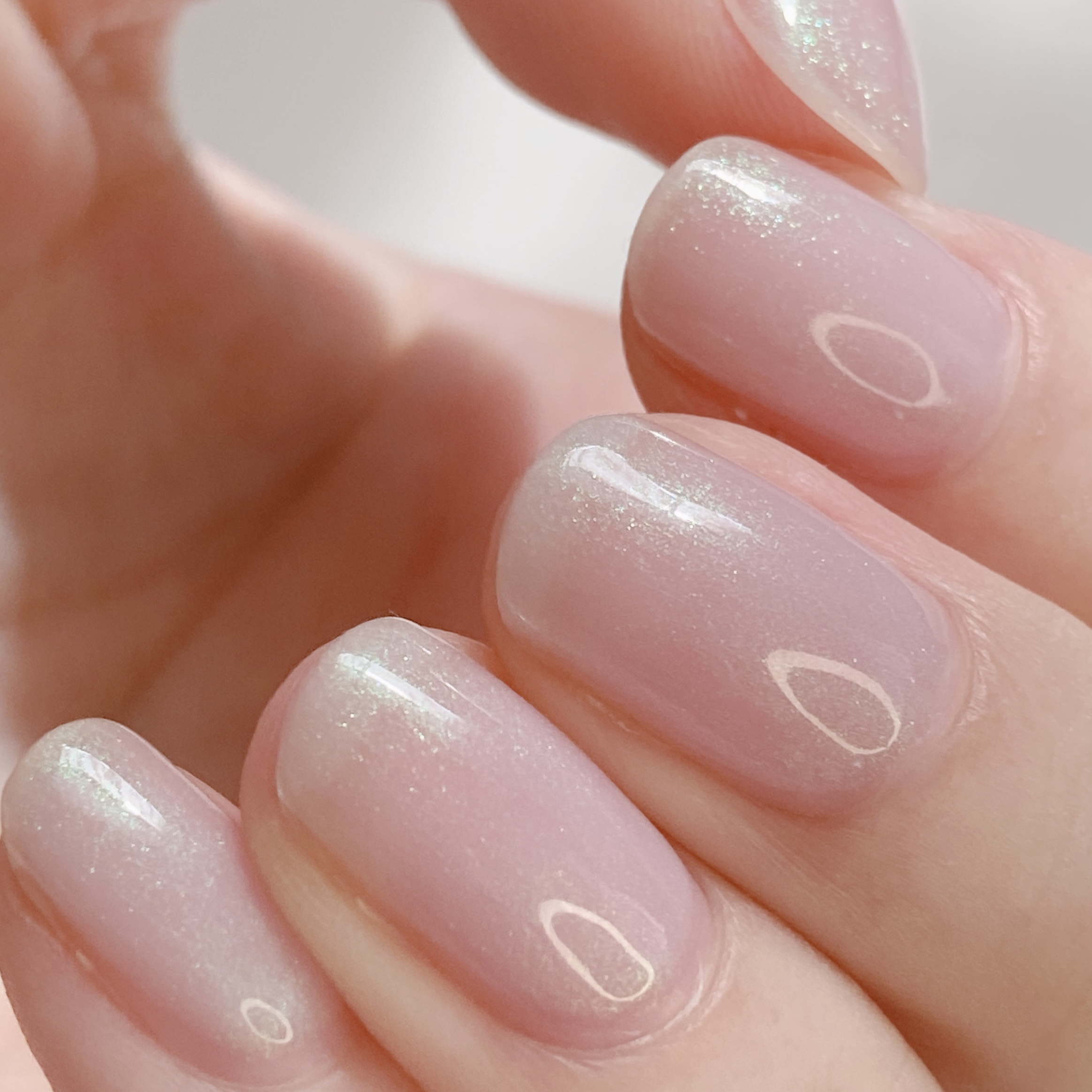 パル カラージェル ピンクオーロラ/キャンドゥ/ジェルネイルを使ったクチコミ（2枚目）