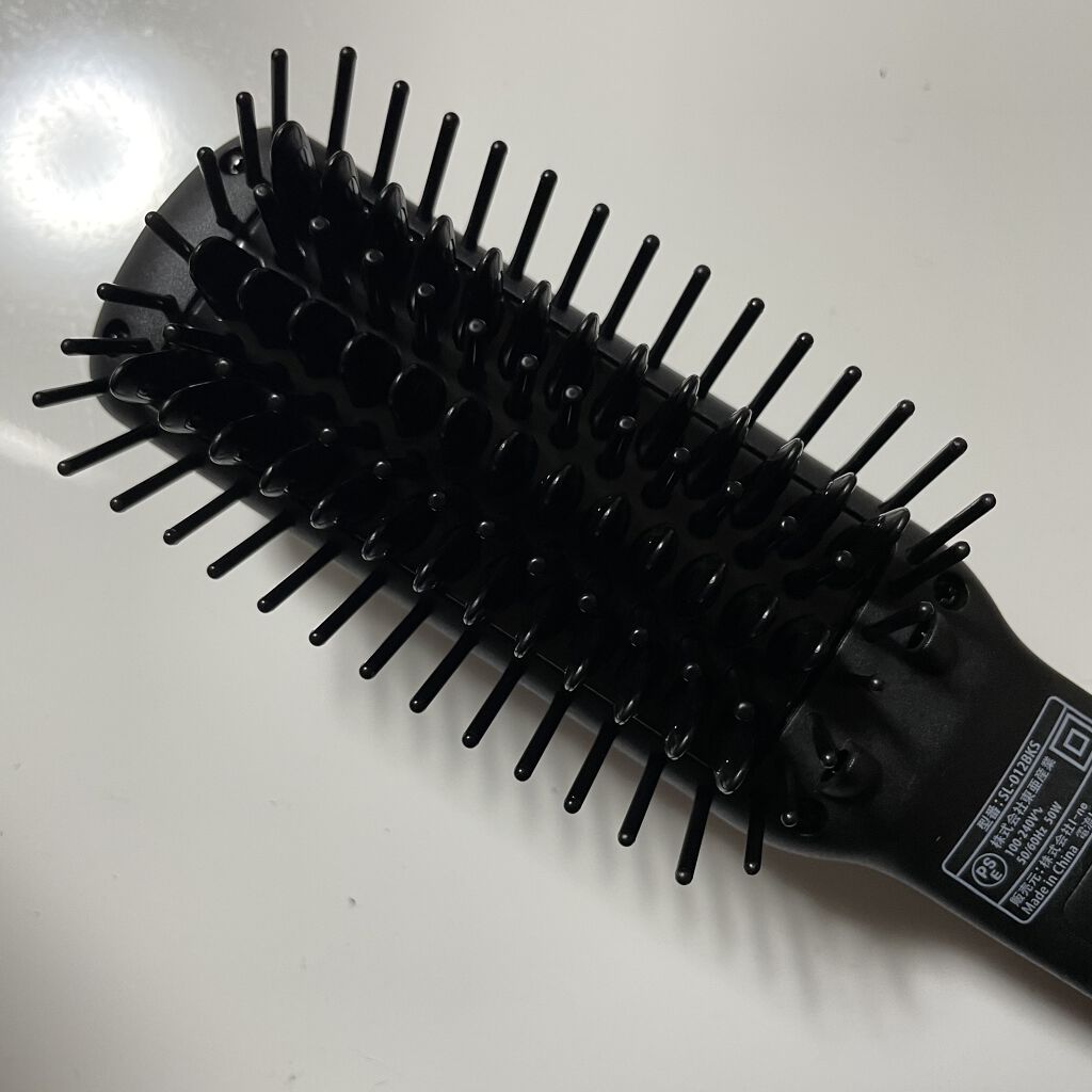 ストレートヒートブラシ スリム  ブラック/SALONIA/ヒートブラシを使ったクチコミ（2枚目）