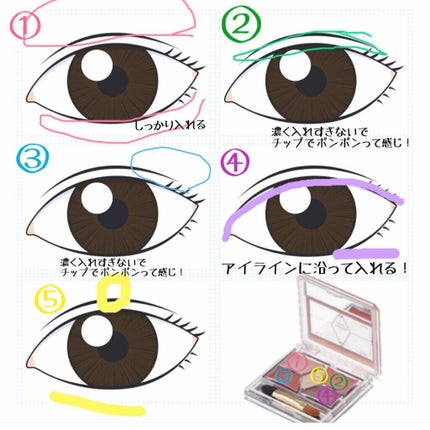 【旧品】パーフェクトスタイリストアイズ/キャンメイク/アイシャドウパレットを使ったクチコミ(2枚目)