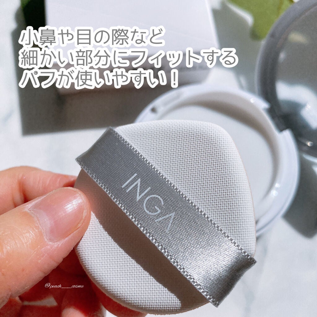 パーフェクト フィクシング クッション/INGA/クッションファンデーションを使ったクチコミ(2枚目)