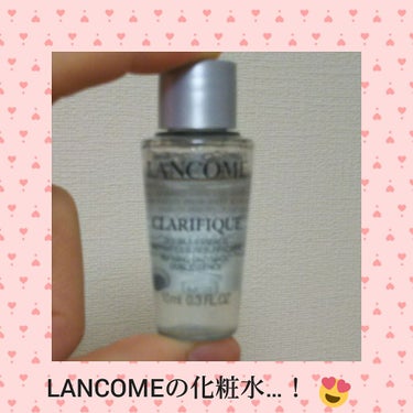 おはようございますっ！



今回はLANCOMEの化粧水について、でふ！



この前原宿にある@cosmeの直営店で、なんとなんと、



LANCOMEの化粧水をサンプルでいただきました～👍


