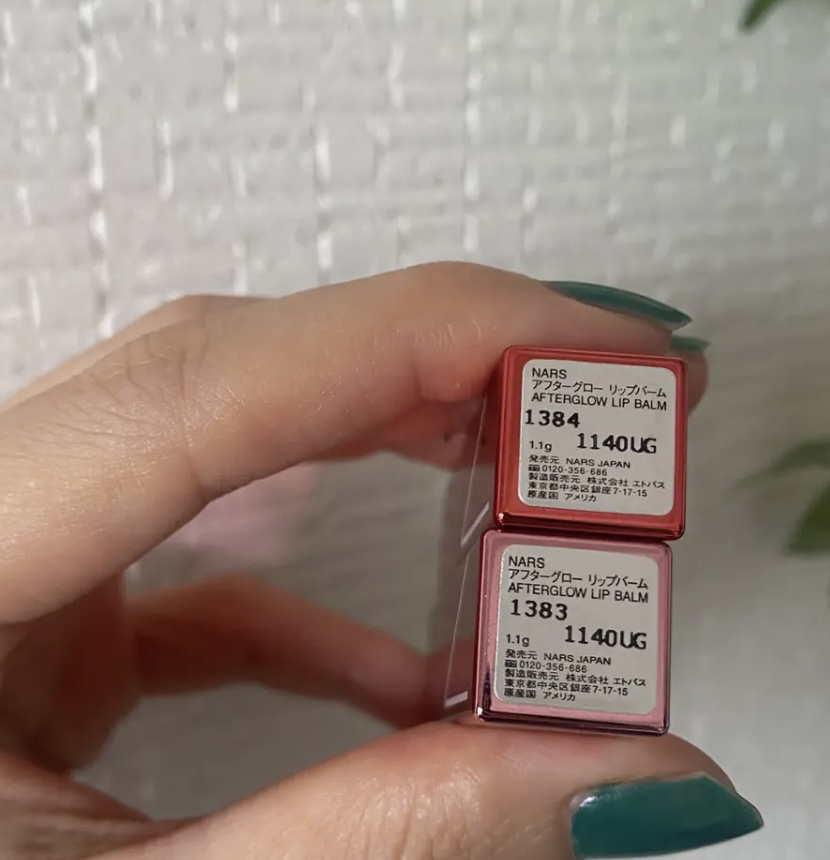  ミニ アフターグロー リップバームデュオ/NARS/口紅を使ったクチコミ（3枚目）